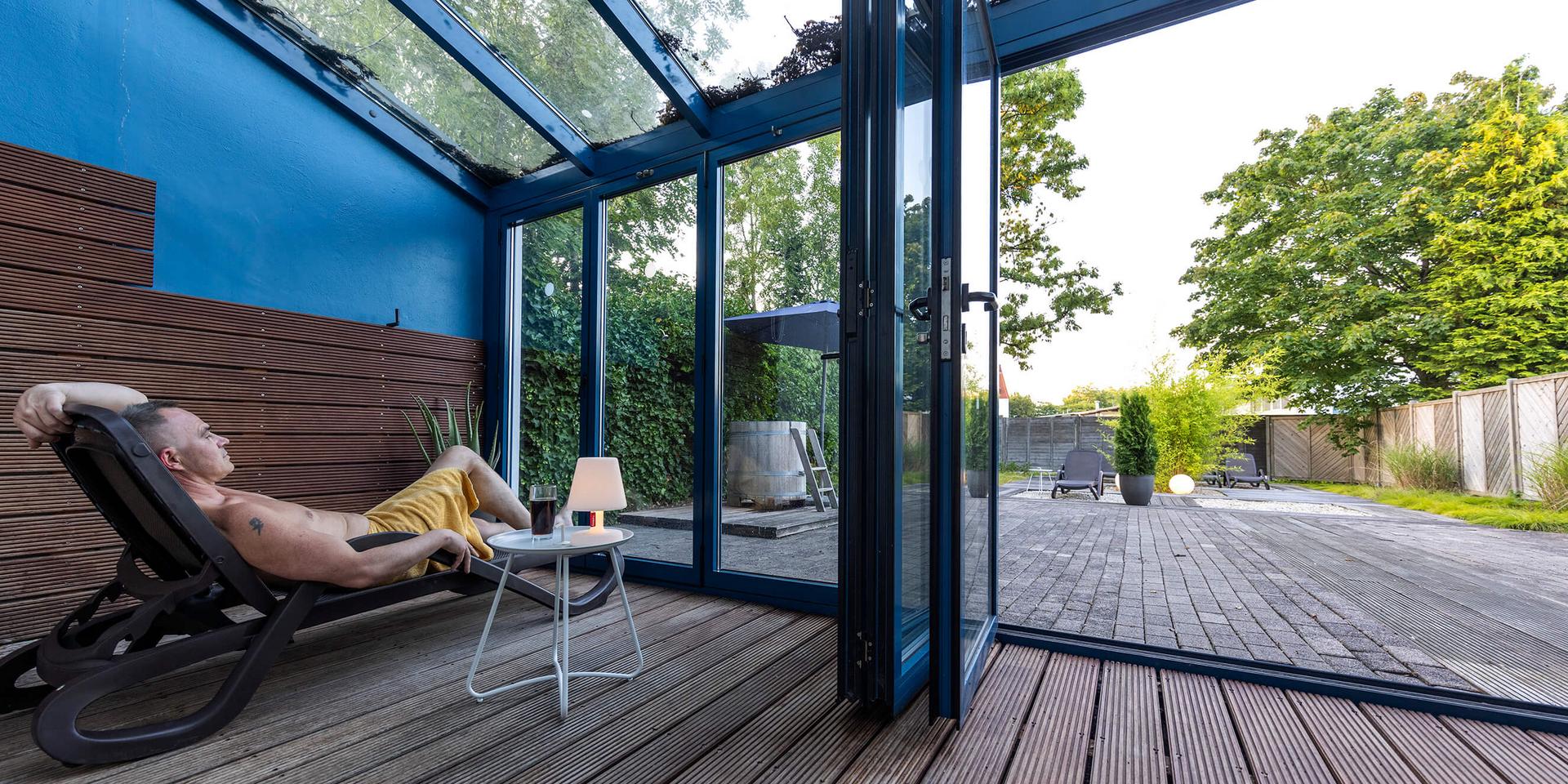 Sauna Außenbereich